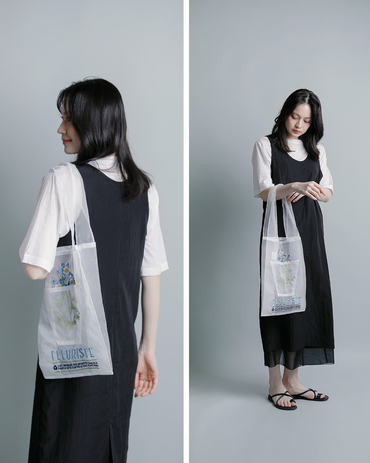 BRIGITTE TANAKA ブリジットタナカ 刺繍 トートバッグ FLEURISTE bt-mo