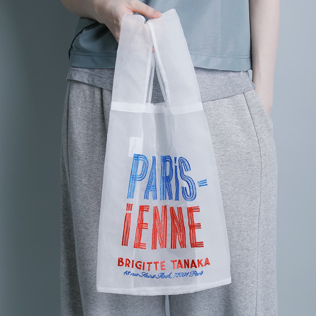 BRIGITTE TANAKA ブリジットタナカ 刺繍 トートバッグPARISIENNE bt-mo