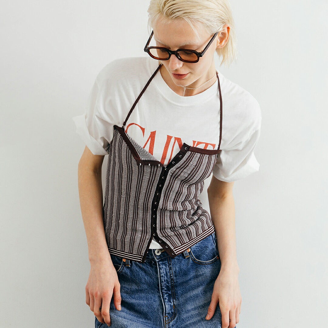 CREDONA クレドナ タック ステッチ ビスチェ TUCK STITCH BUSTIER