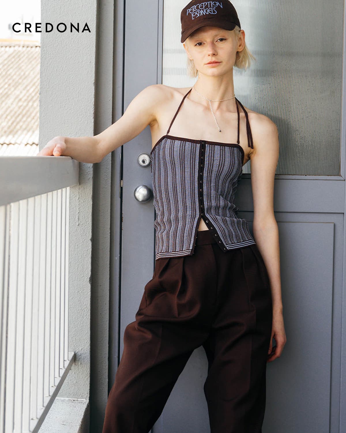 CREDONA クレドナ タック ステッチ ビスチェ TUCK STITCH BUSTIER