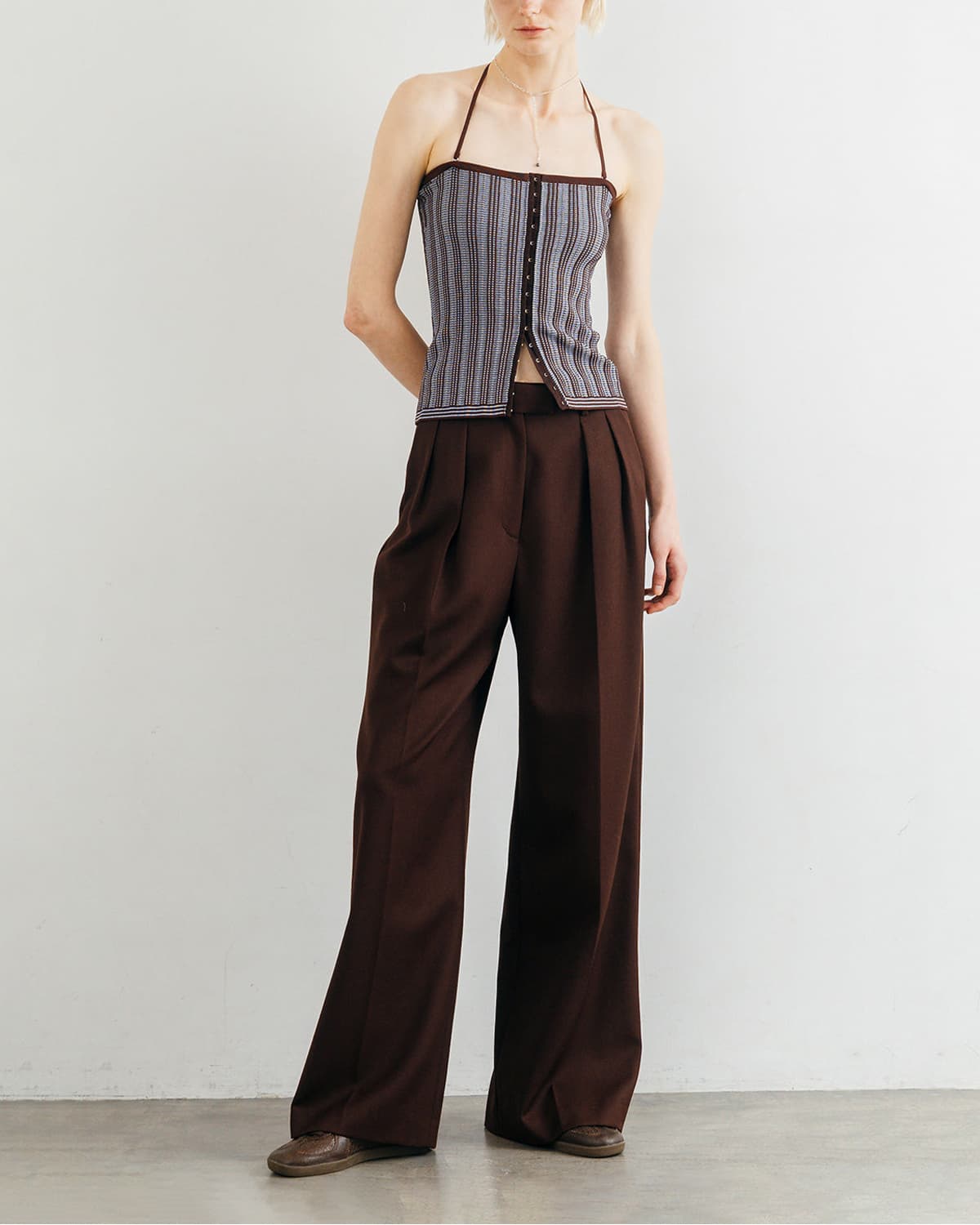 CREDONA クレドナ タック ステッチ ビスチェ TUCK STITCH BUSTIER