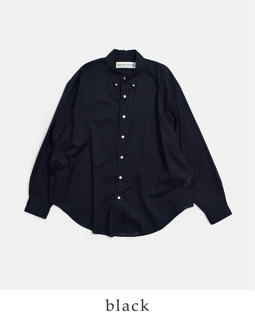 THE SHINZONE SHEER DADDY SHIRT P0 黒 20%OFF】Shinzone シンゾーン シアー ダディ シャツ SHEER DADDY SHIRT
