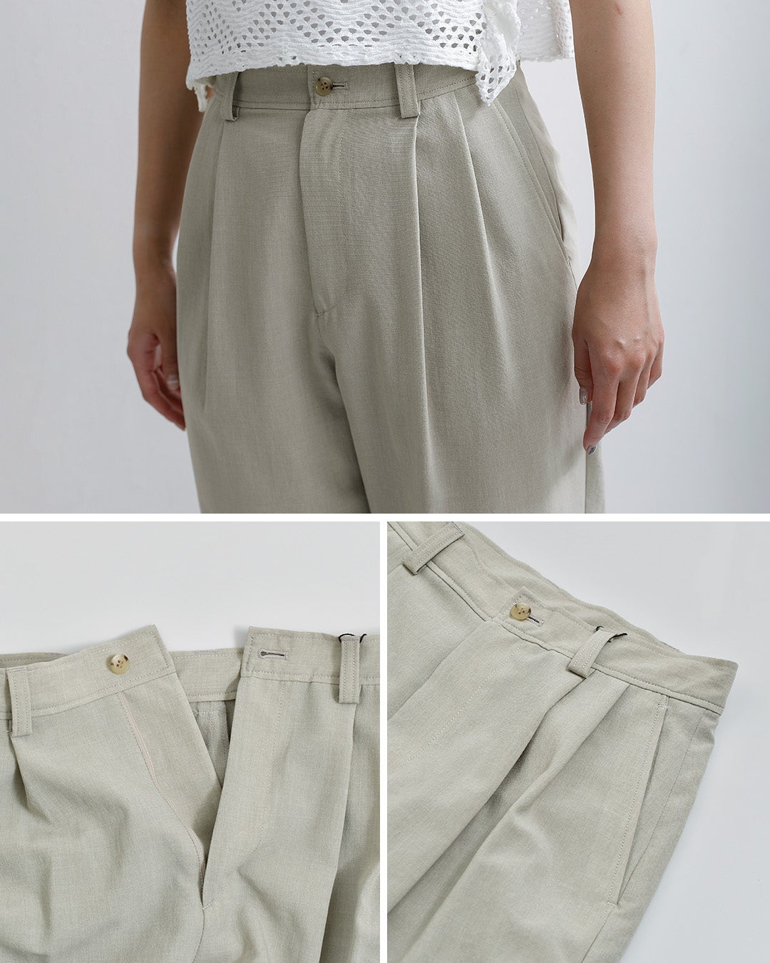 Shinzone シンゾーン ウォッシャブル バレルタックパンツ BREEZY PANTS