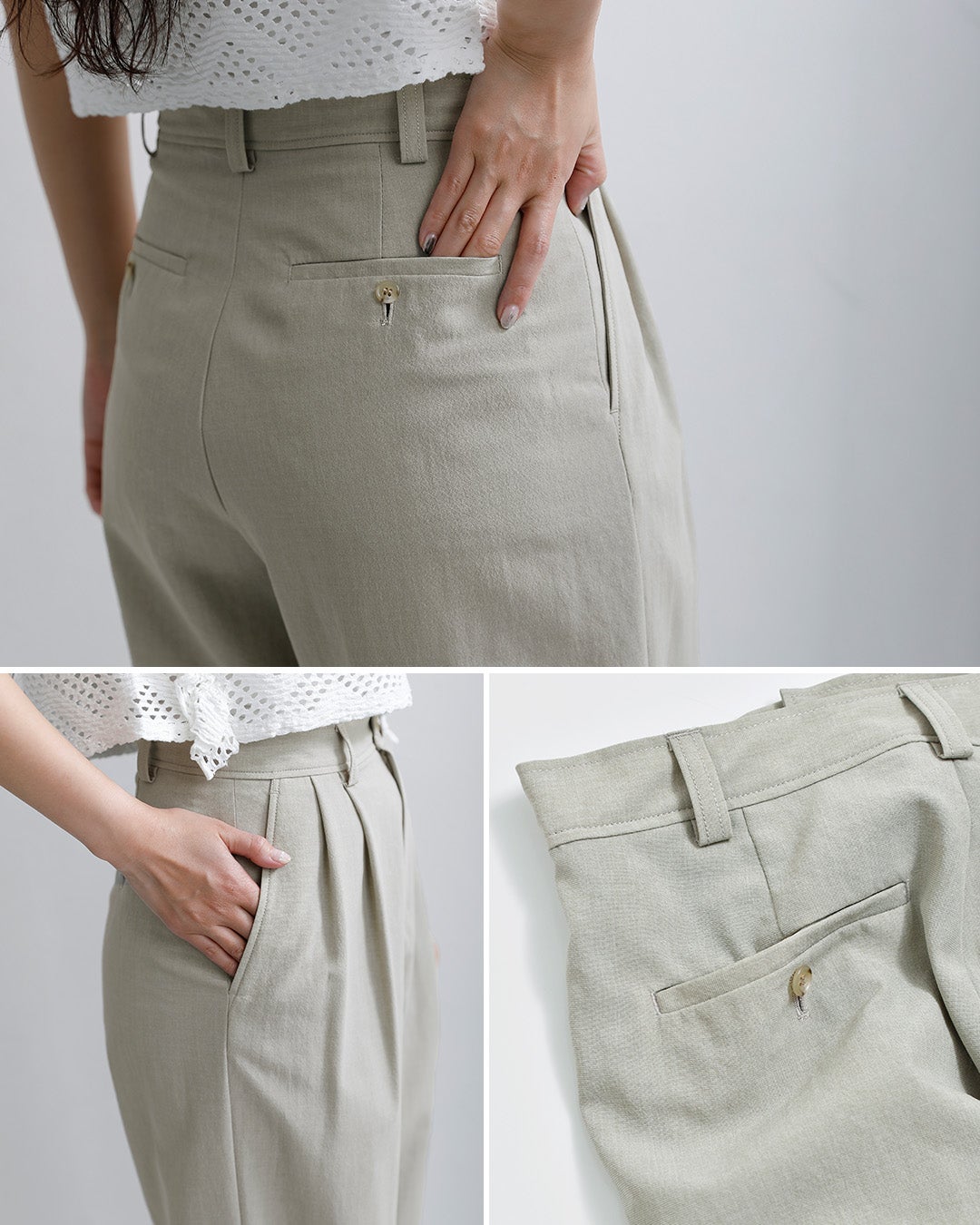 Shinzone シンゾーン ウォッシャブル バレルタックパンツ BREEZY PANTS