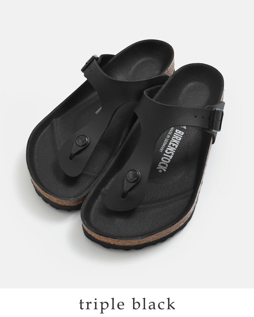 BIRKENSTOCK サンダル ブラック 37 BIRKENSTOCK ビルケンシュトック ギゼ ビルコフロー トリプルブラック