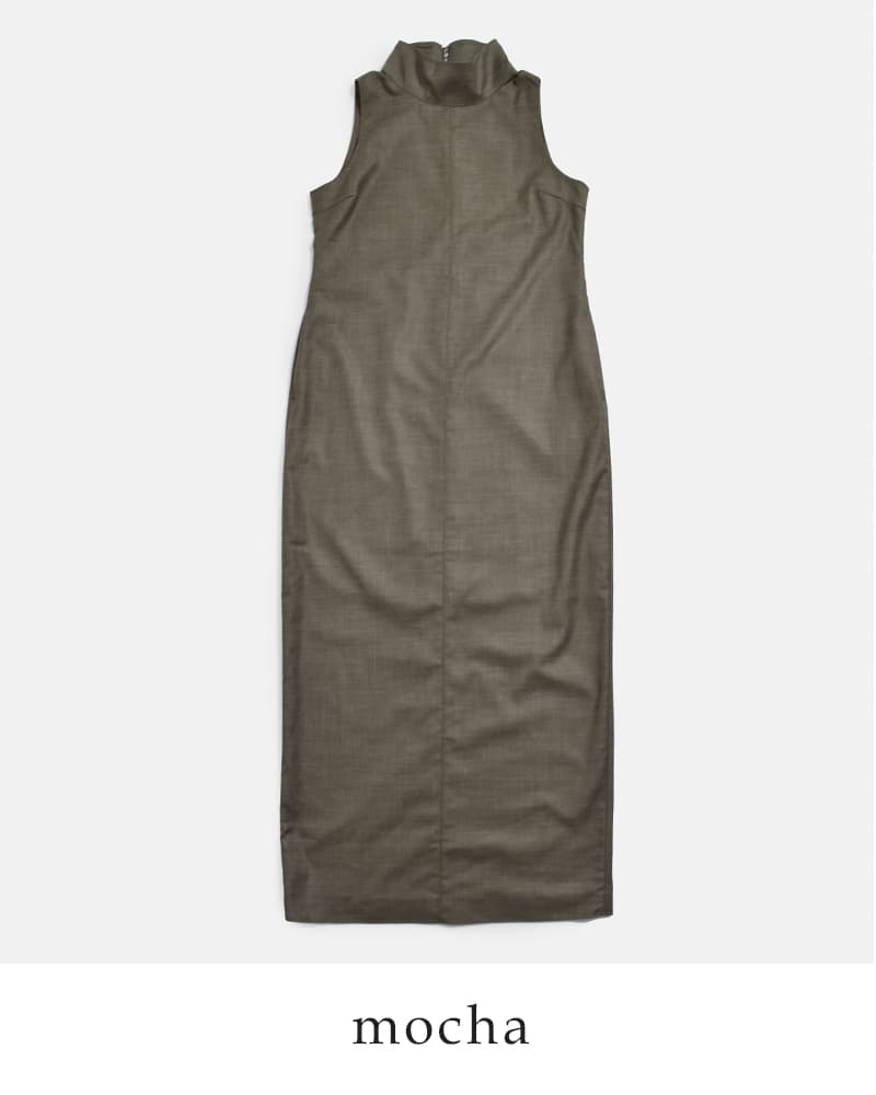 anuke アンヌーク ハイネック ノースリーブ ワンピース Highneck