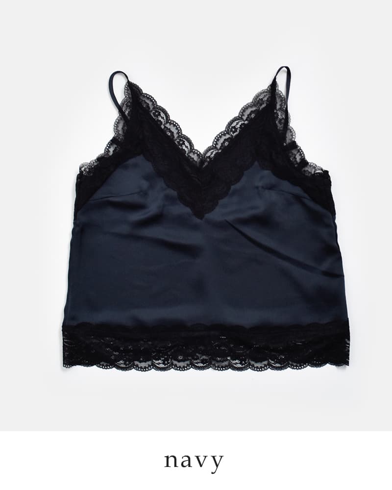 anuke アンヌーク サテンレース キャミソール Satin Lace Camisole