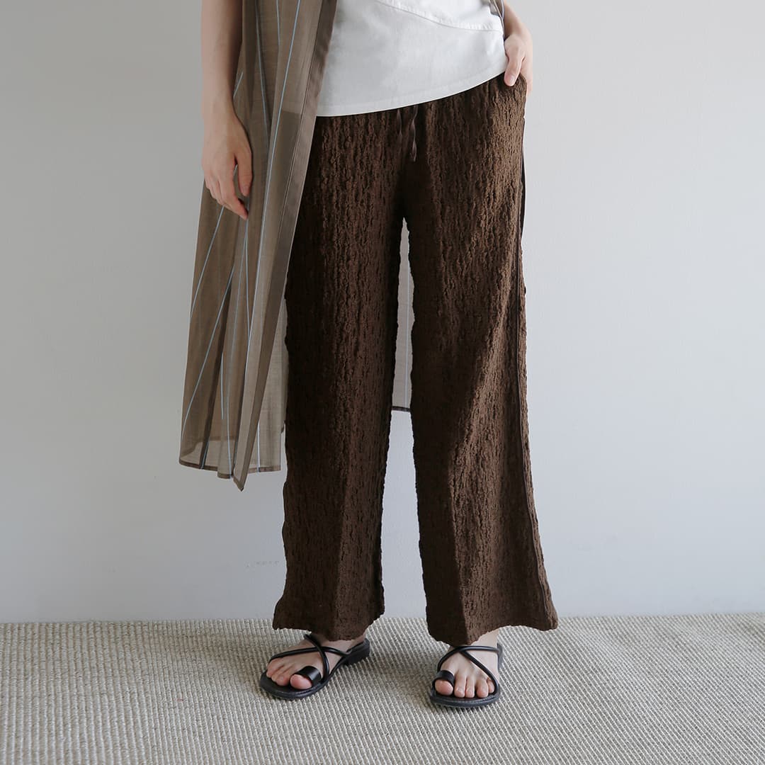 50%OFF】anuke アンヌーク シャーリング イージー パンツ Shirring