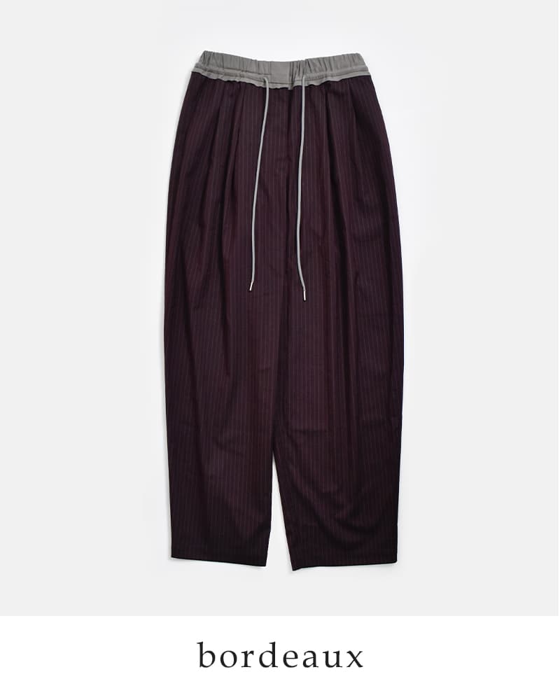 anuke アンヌーク バイカラー ストライプ パンツ Bicolor Stripe Pants