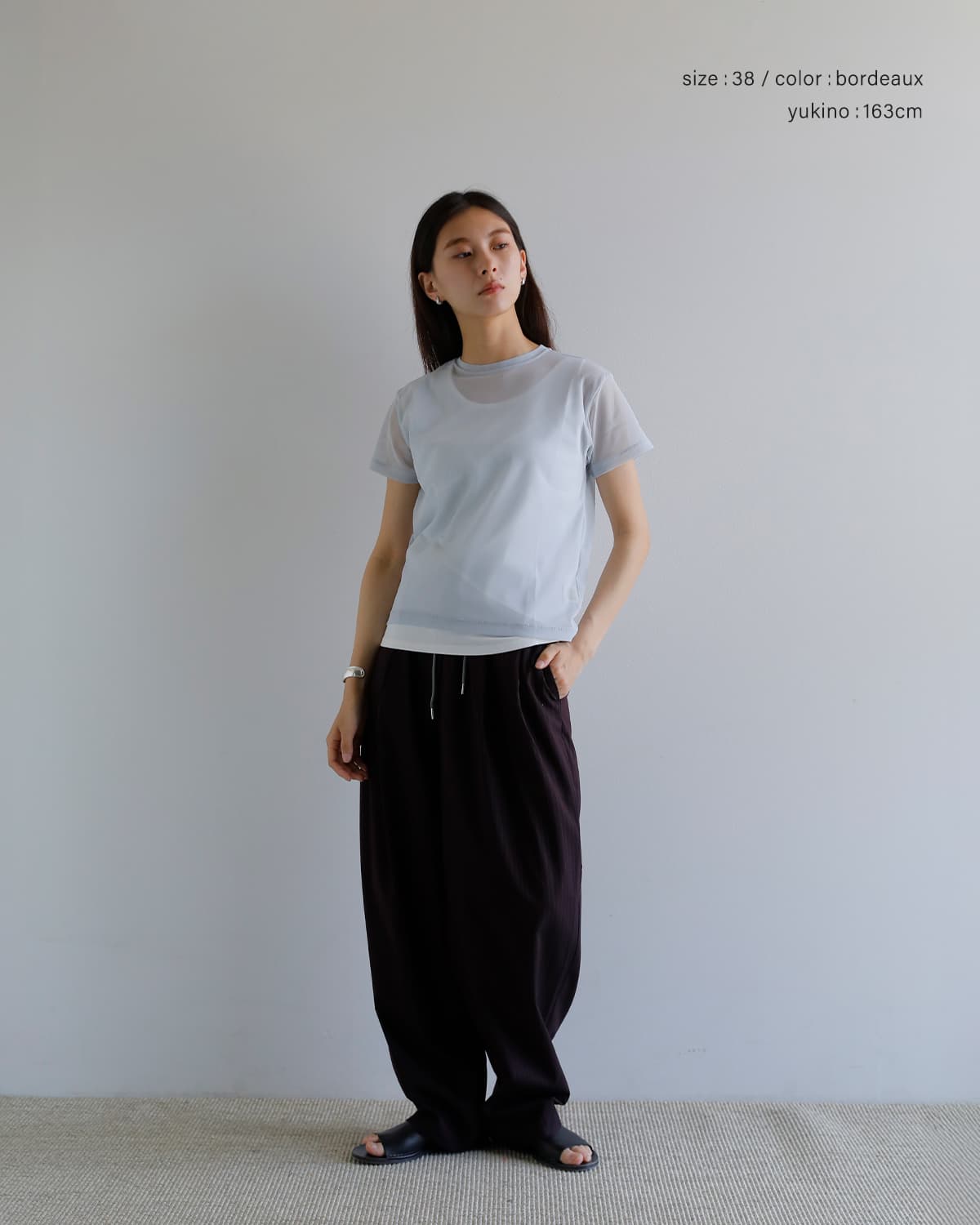 anuke アンヌーク バイカラー ストライプ パンツ Bicolor Stripe Pants