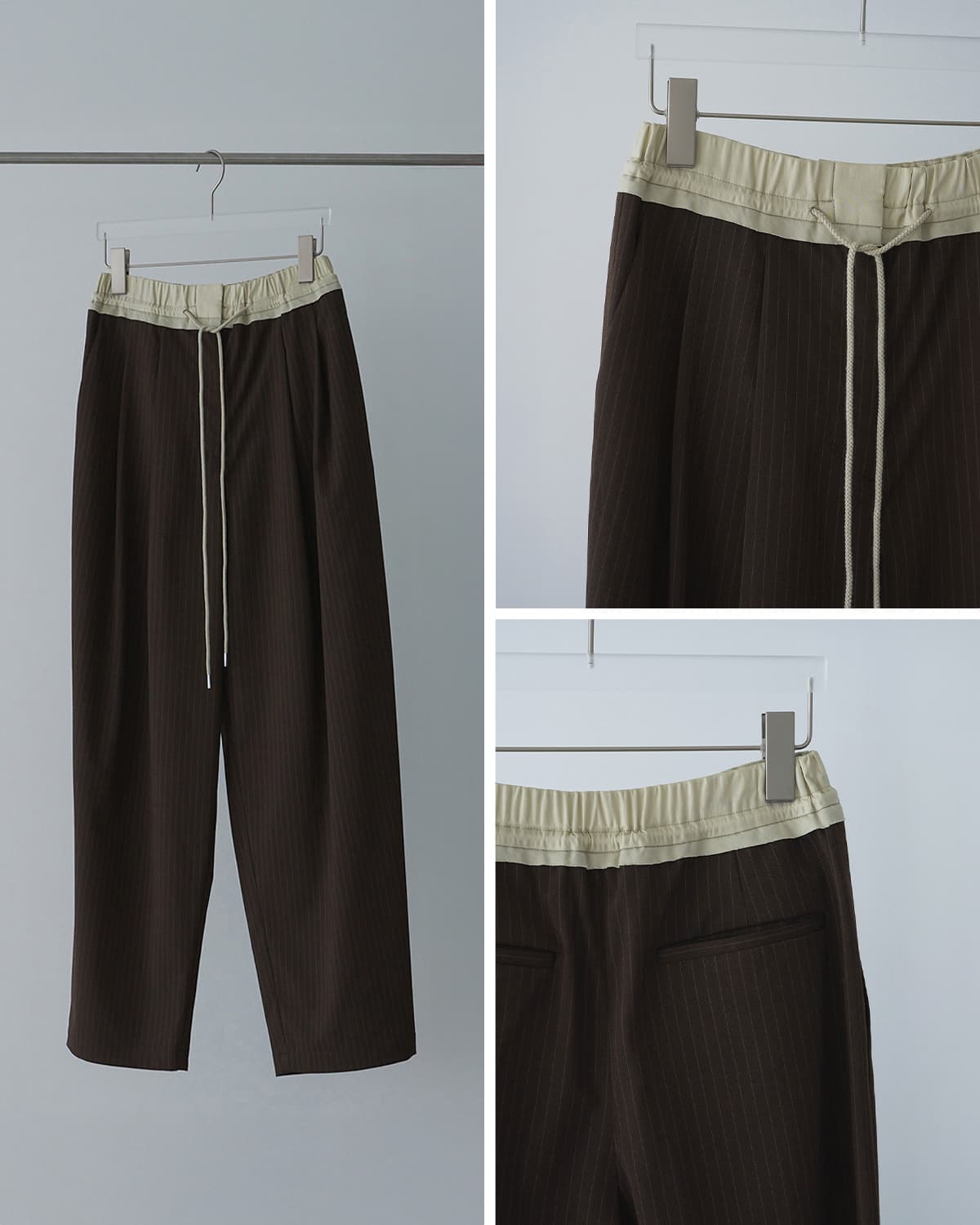 anuke アンヌーク バイカラー ストライプ パンツ Bicolor Stripe Pants