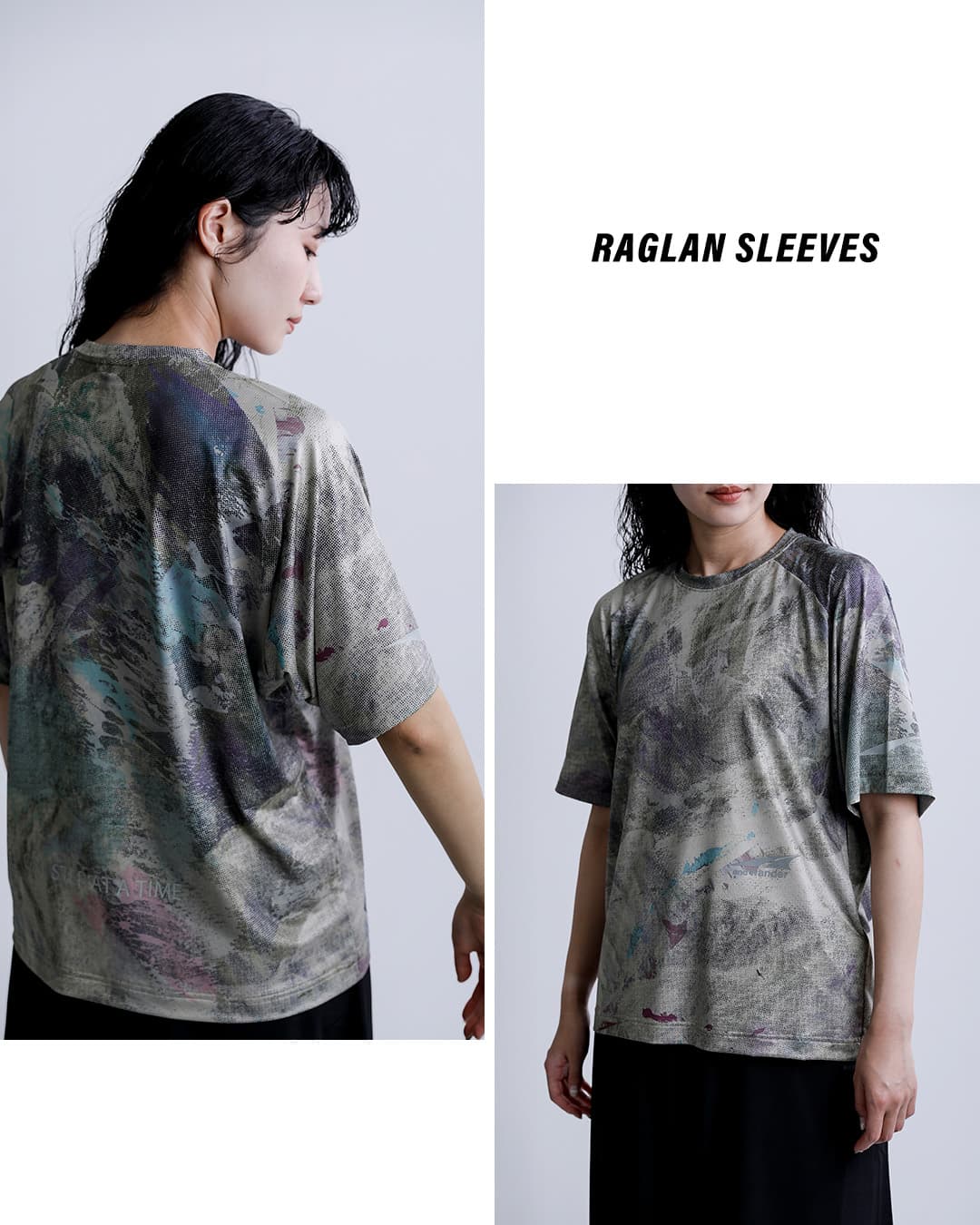 and wander アンドワンダー ×ALTRA アルトラ グラフィック 半袖Tシャツ