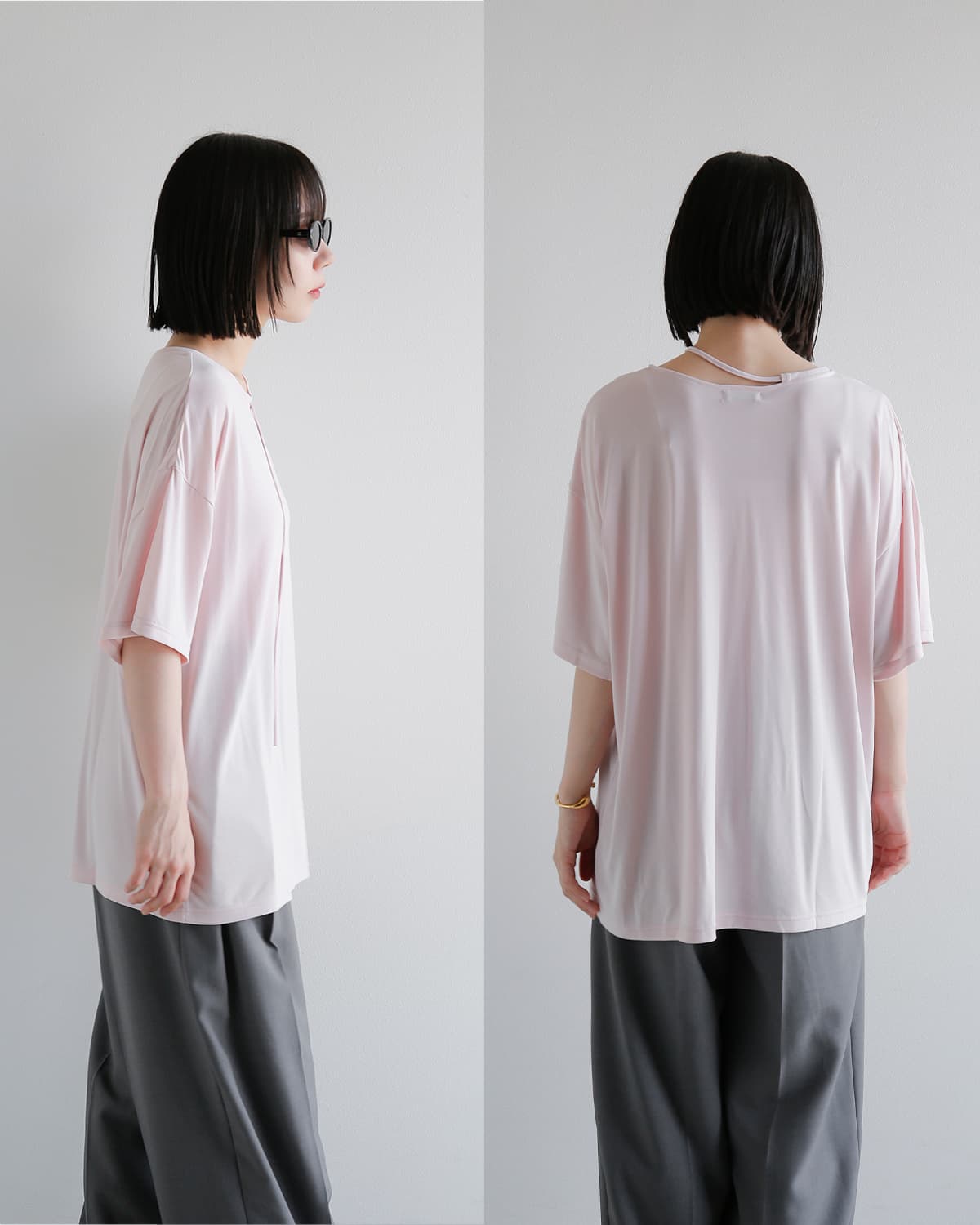 30%OFF】CLANE クラネ ドループ シンコード ソフト トップス 10105