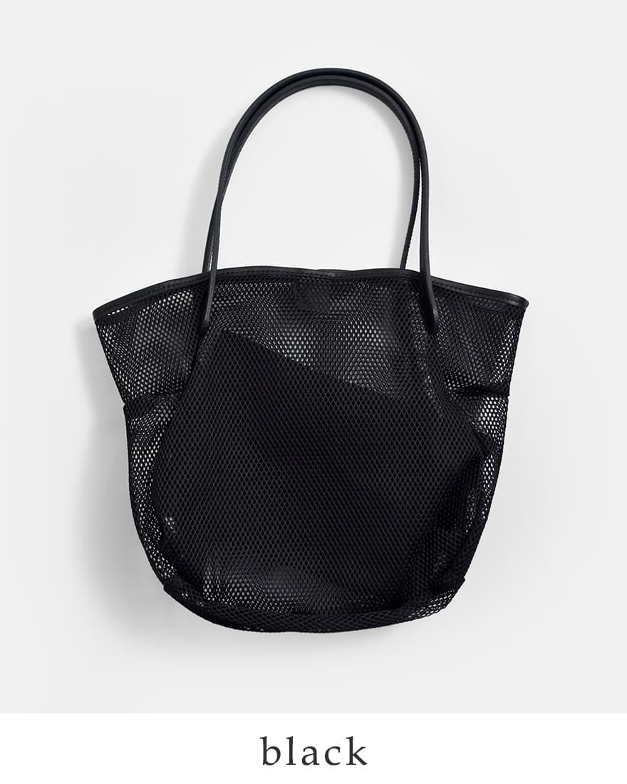 30%OFF】[NEW]Ense アンサ ナイロンステアレザーメッシュ トートバッグ