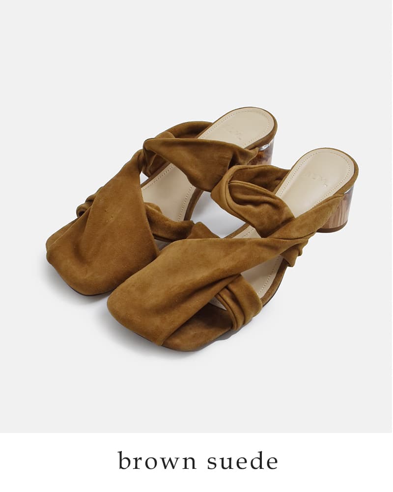 ALM. アルム スクエアトゥ レザー ミュール “MARIA LEATHER MULES