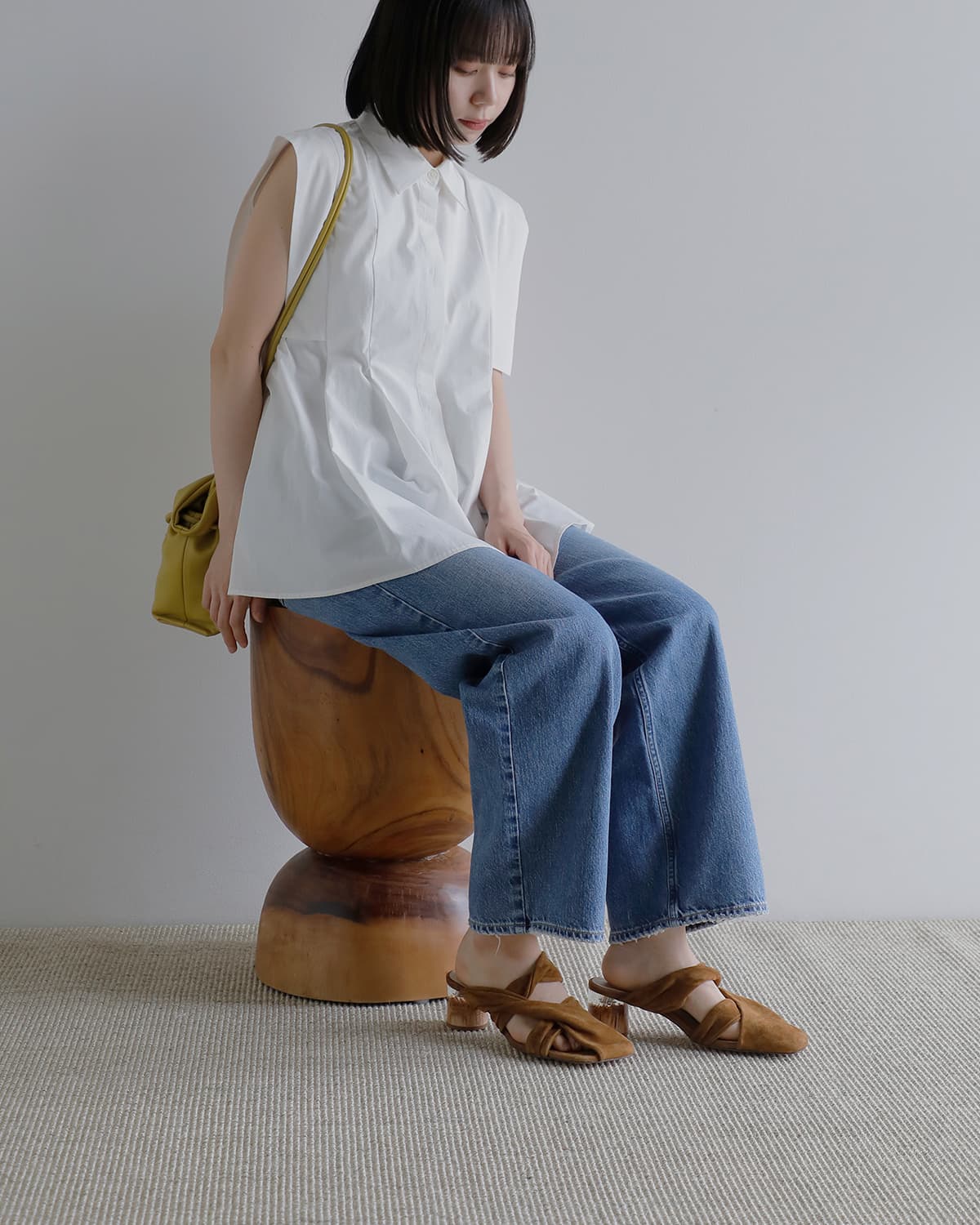 20%OFF】ALM. アルム スクエアトゥ レザー ミュール “MARIA LEATHER
