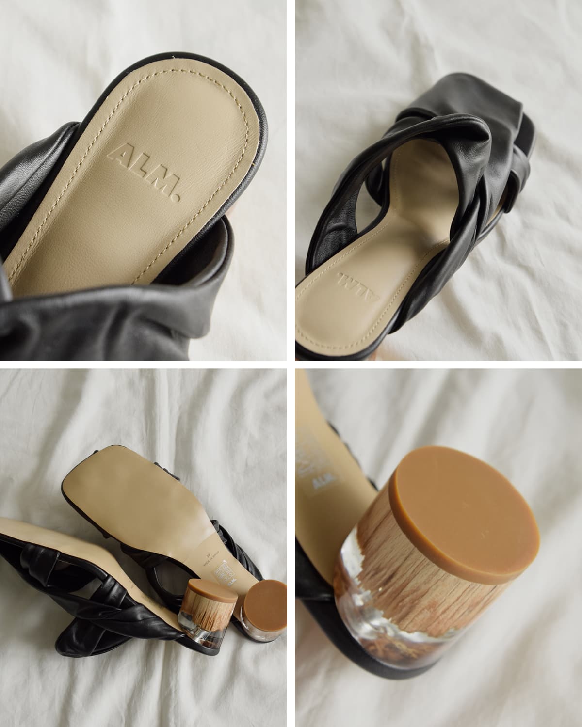 ALM. アルム スクエアトゥ レザー ミュール “MARIA LEATHER MULES