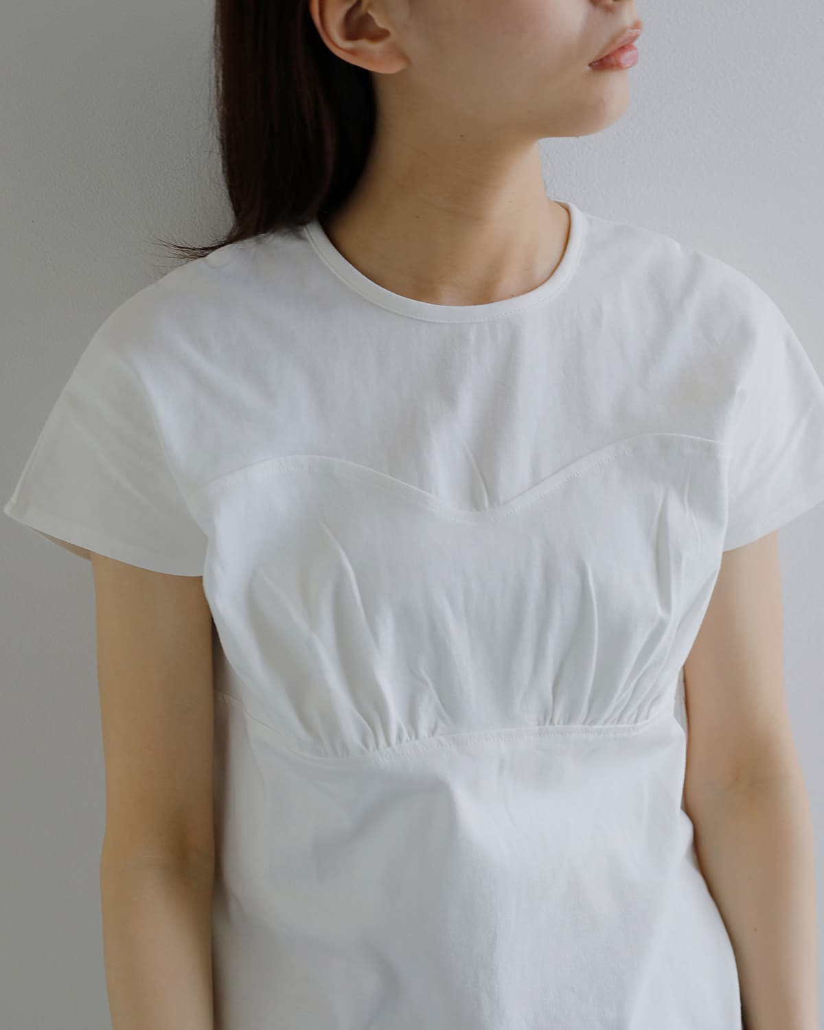 kiehtova キエトヴァ ブリーズ コットン ビスチェデザイン Tシャツ