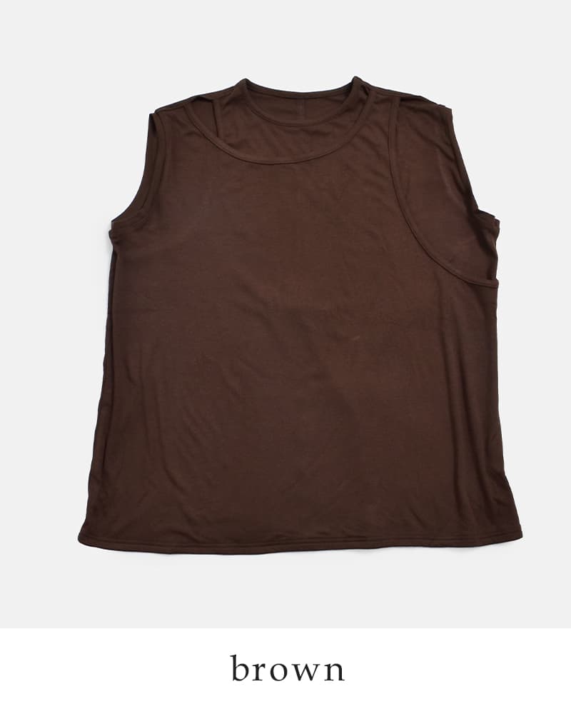 kiehtova キエトヴァ レイヤード タンクトップス LAYERED TANK TOPS