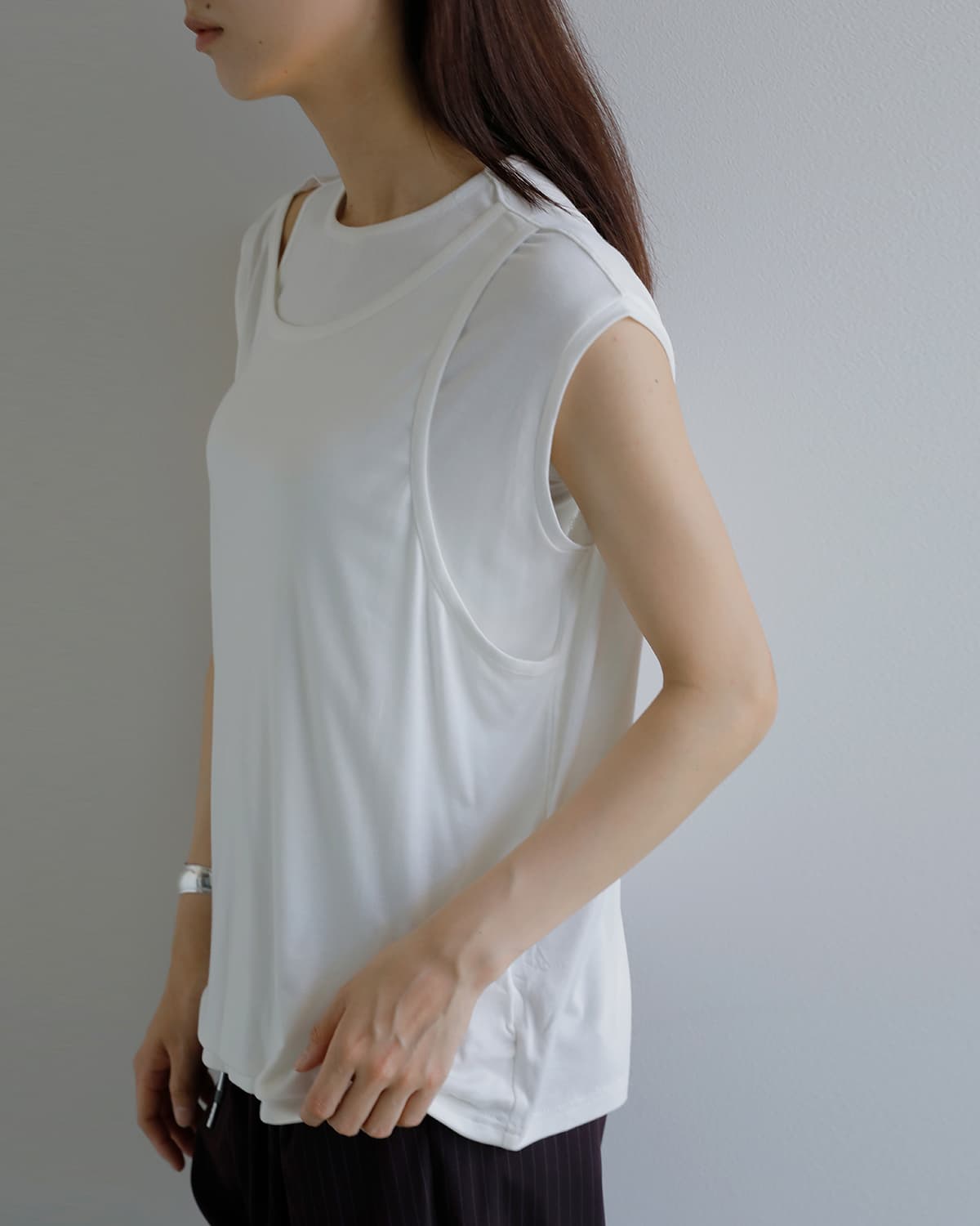 kiehtova キエトヴァ レイヤード タンクトップス LAYERED TANK TOPS