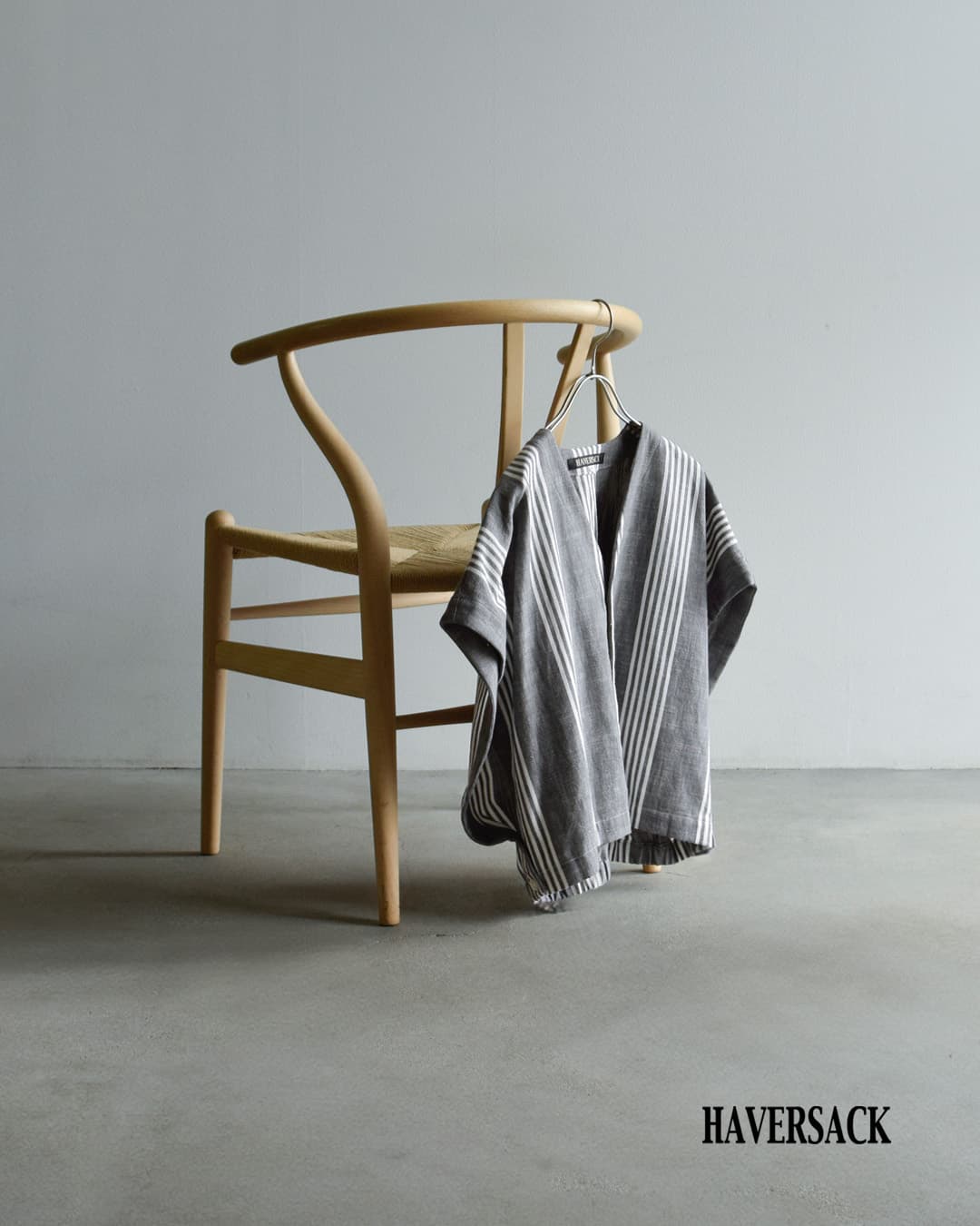 30%OFF】[NEW]HAVERSACK ハバーサック ダンガリーストライプ スリーブ