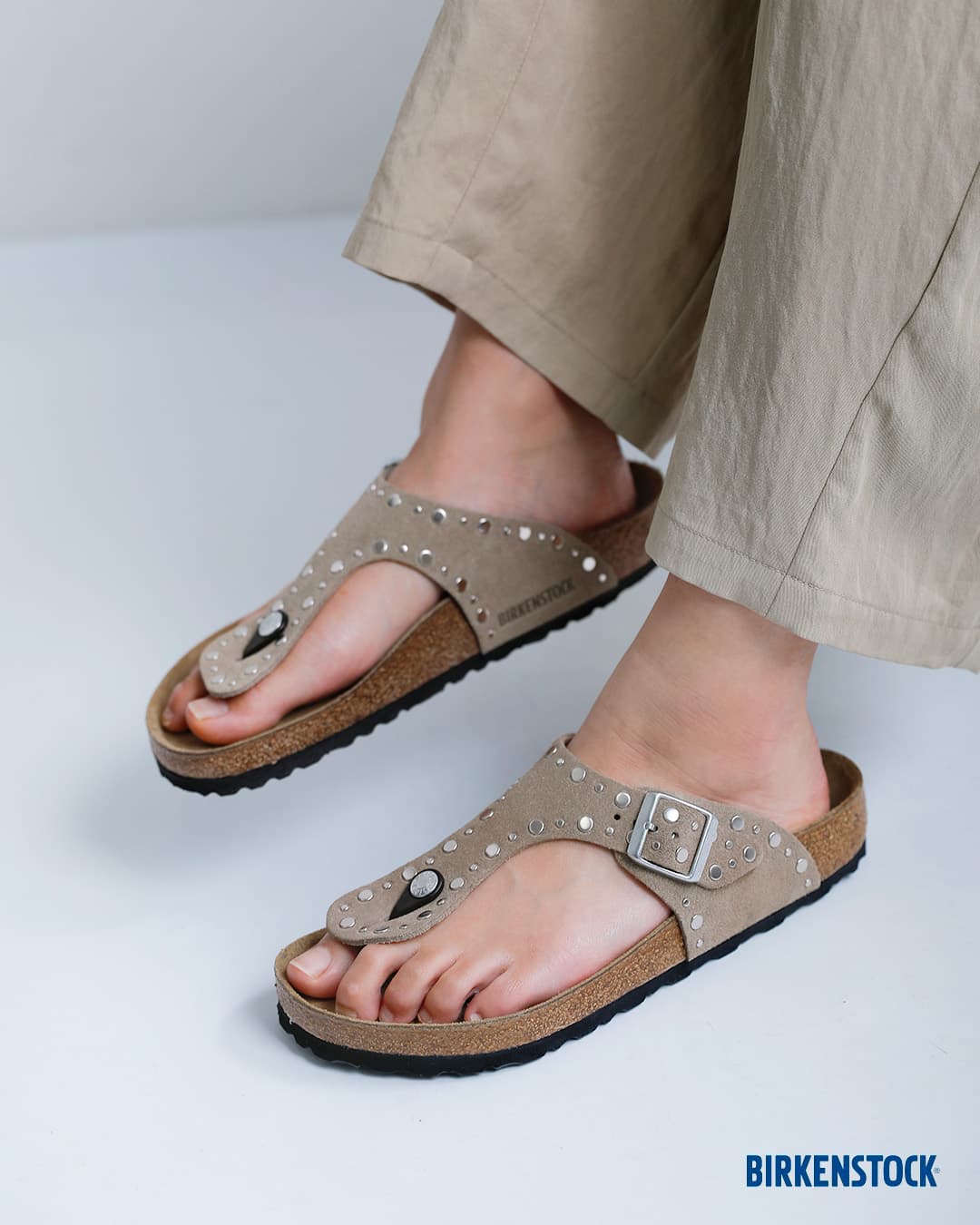 NEW]BIRKENSTOCK ビルケンシュトック ギゼ リベット スエードレザー