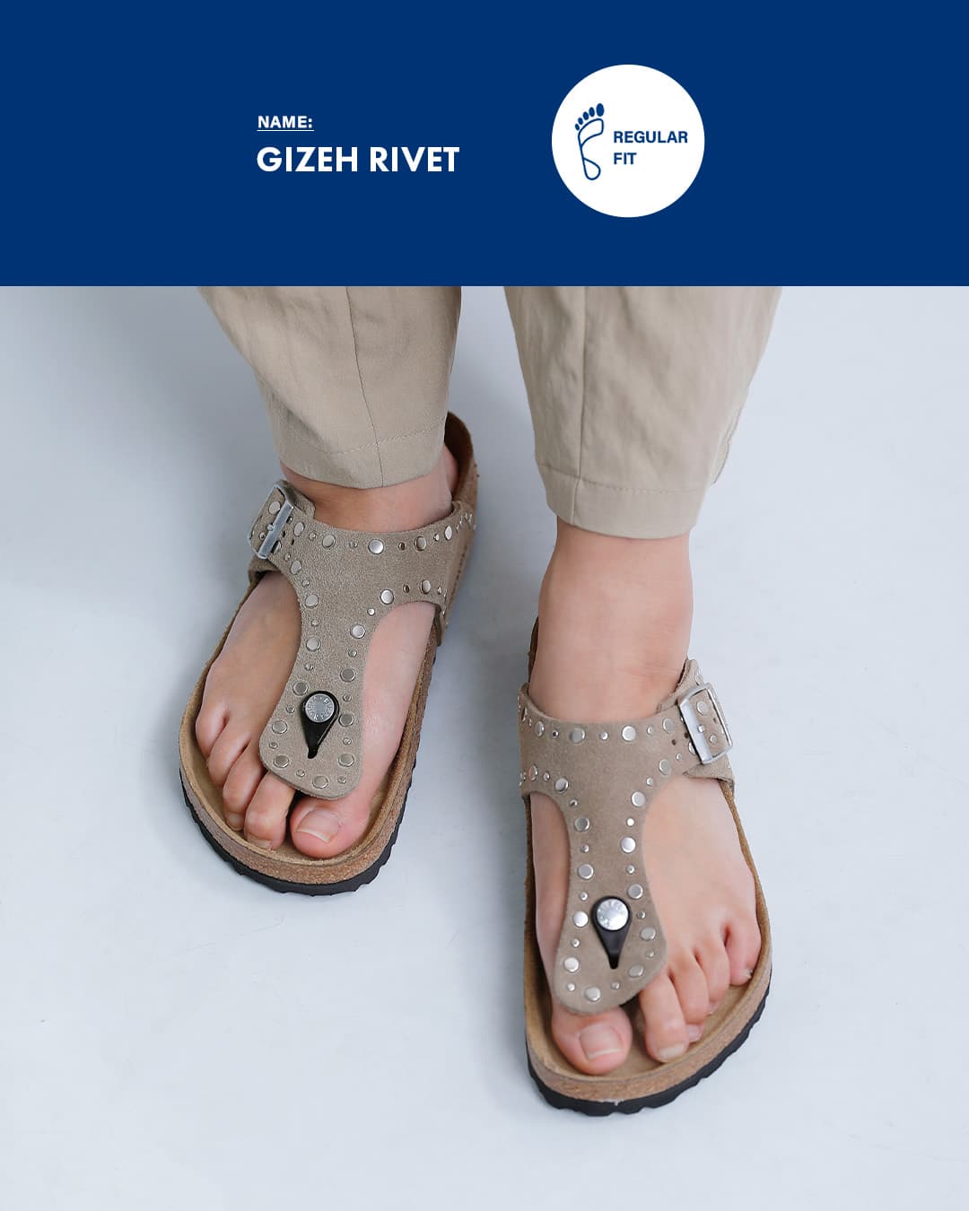 BIRKENSTOCK ビルケンシュトック ギゼ リベット スエードレザー