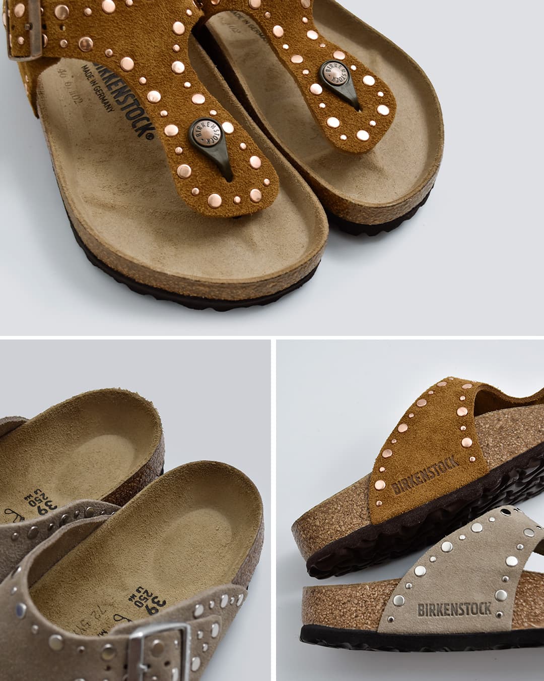 NEW]BIRKENSTOCK ビルケンシュトック ギゼ リベット スエードレザー