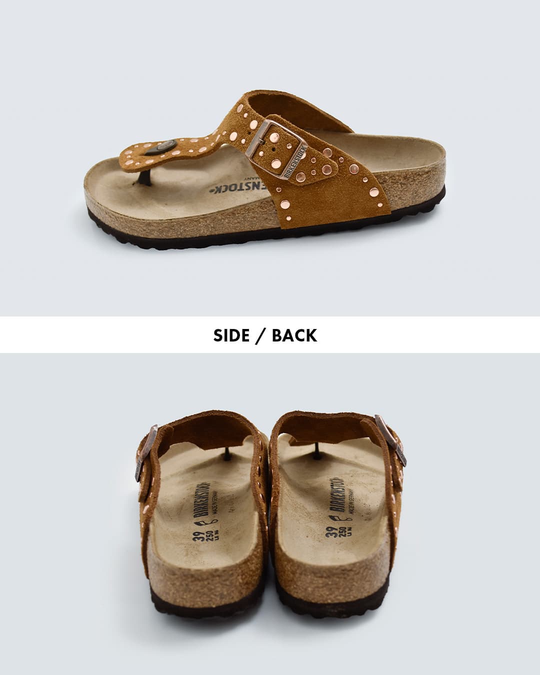 NEW]BIRKENSTOCK ビルケンシュトック ギゼ リベット スエードレザー