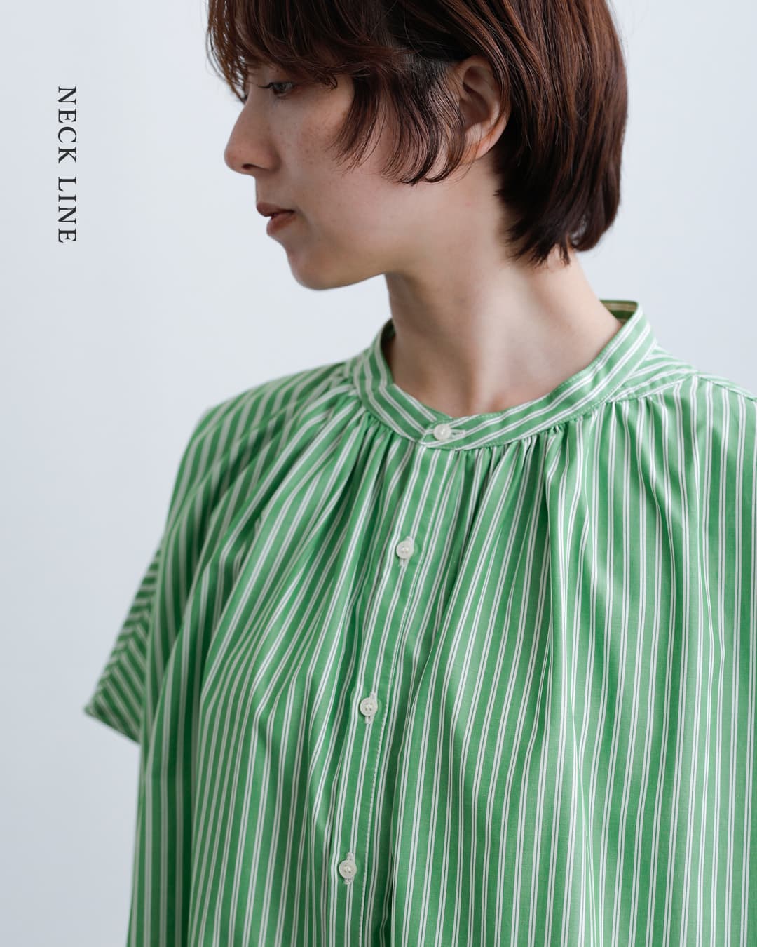 20%OFF】[NEW]MANON マノン ストライプ フレンチスリーブ ビッグ