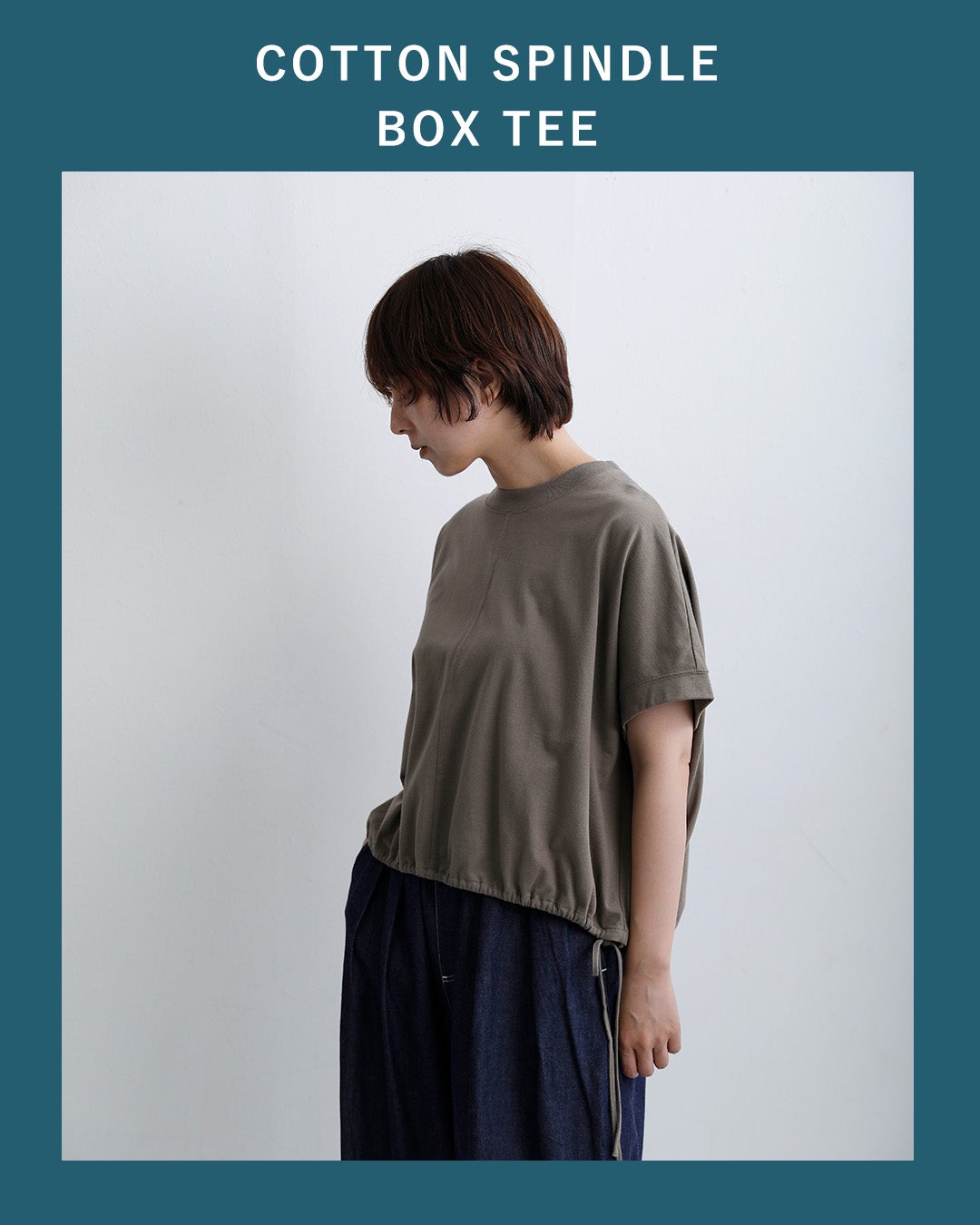 NEW]MANON マノン コットン スピンドル ボックス Tシャツ SPINDLE BOX