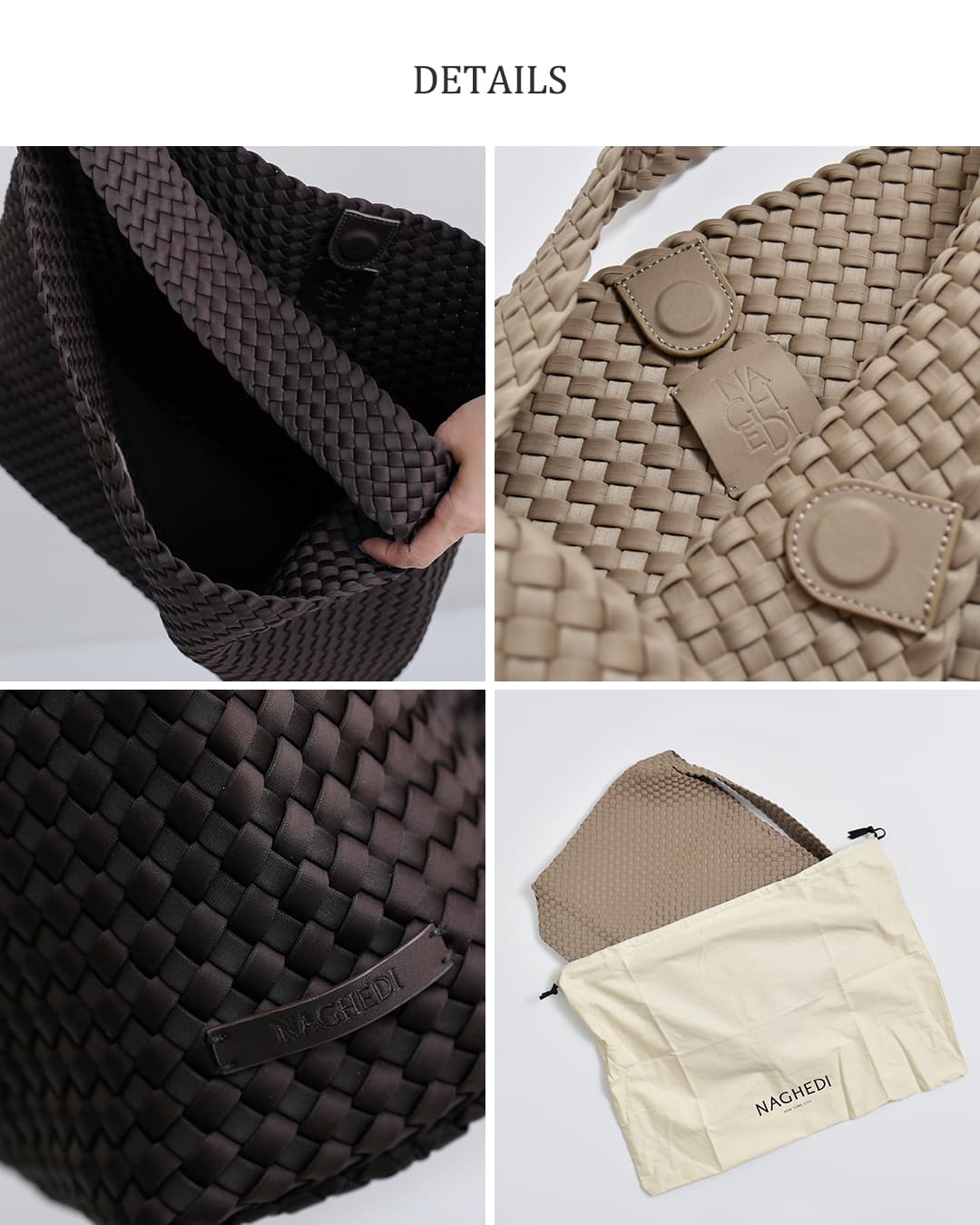 NEW]NAGHEDI ナゲディ メッシュ ラージ トートバッグ Nomad Large Hobo