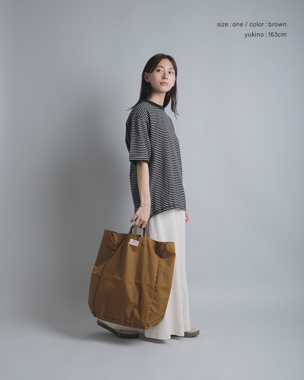 【GW特別価格】7つのポケットバッグ（L）ナイロンキルト　ブラウン NEW]BAG'n'NOUN バッグンナウン ナイロン ツール バッグ Lサイズ