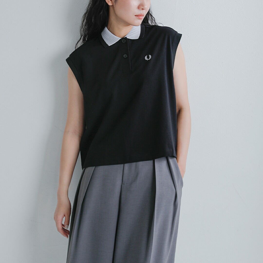 NEW]FRED PERRY フレッド ペリー メッシュカラー ポロシャツ MESH