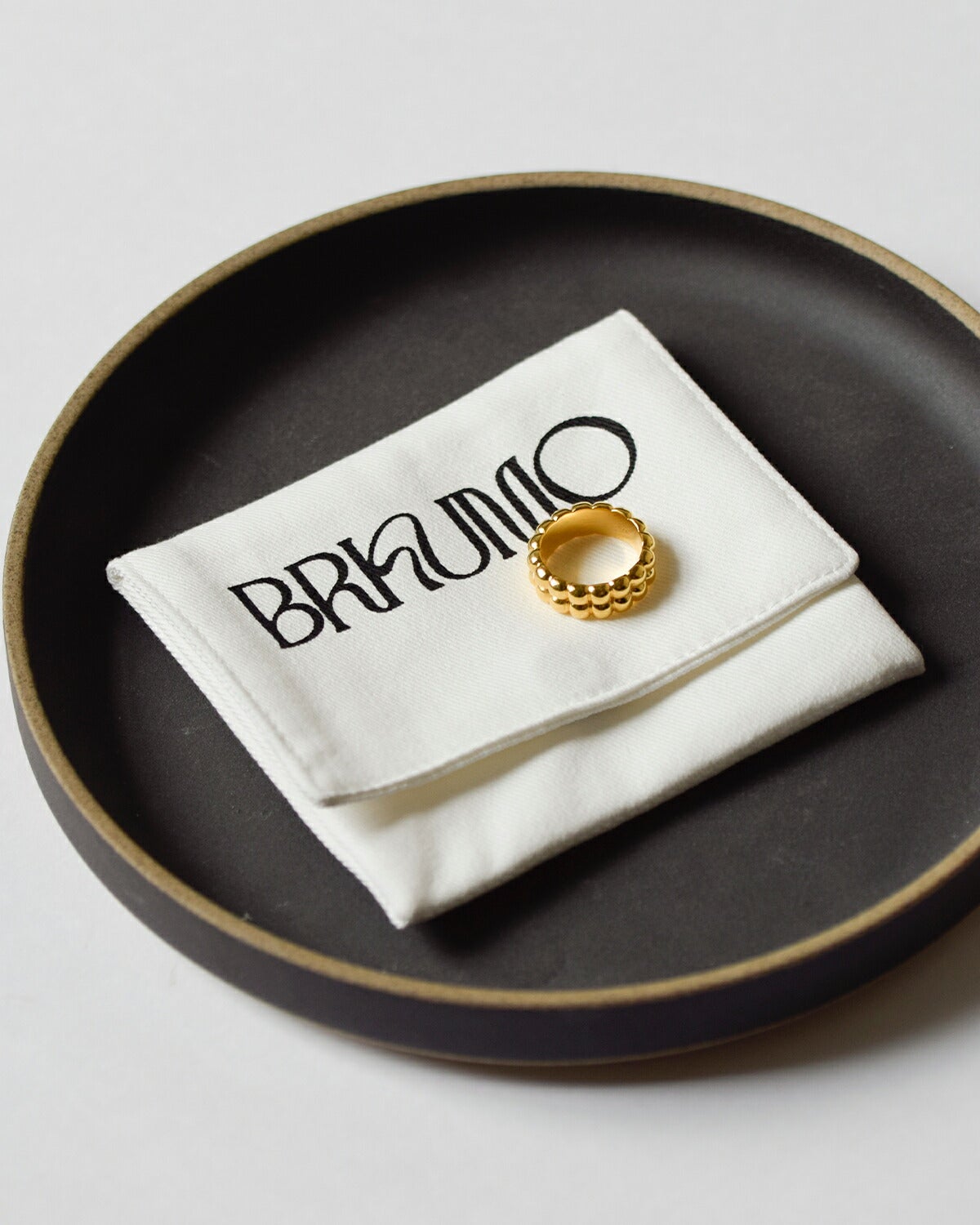 BRKUMO ブラクモ ダブルレイヤー ゴールド リング omochi ring