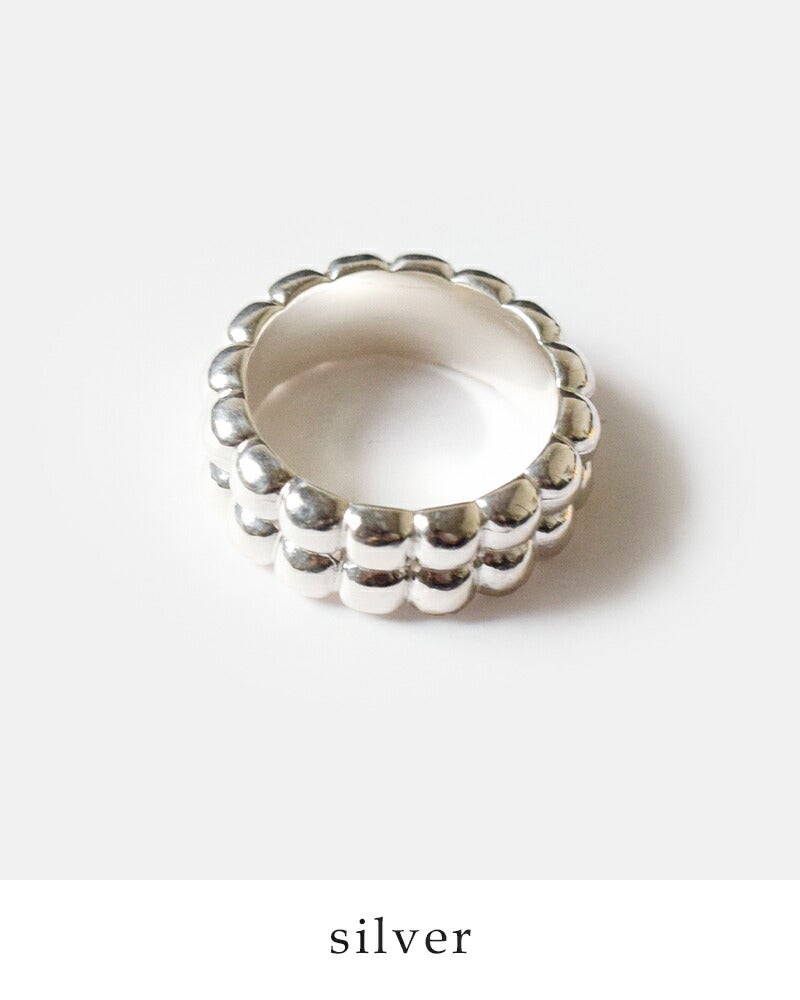 BRKUMO ブラクモ ダブルレイヤー シルバー リング omochi ring