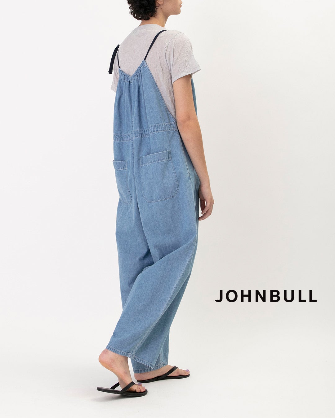 NEW]Johnbull ジョンブル 7.5oz ムラ糸 ライトデニム ドローストリング