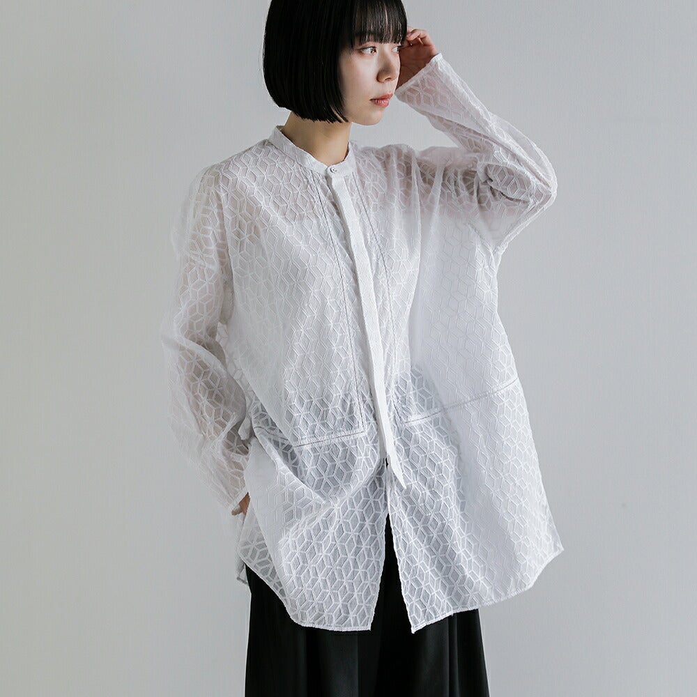 NEW] Pheeta フィータ コットン ミックス チャンデリ シャツ Christine