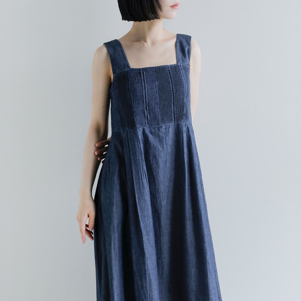 NEW] Pheeta フィータ コットン ブザム ワンピース Trinity ph016c-27d