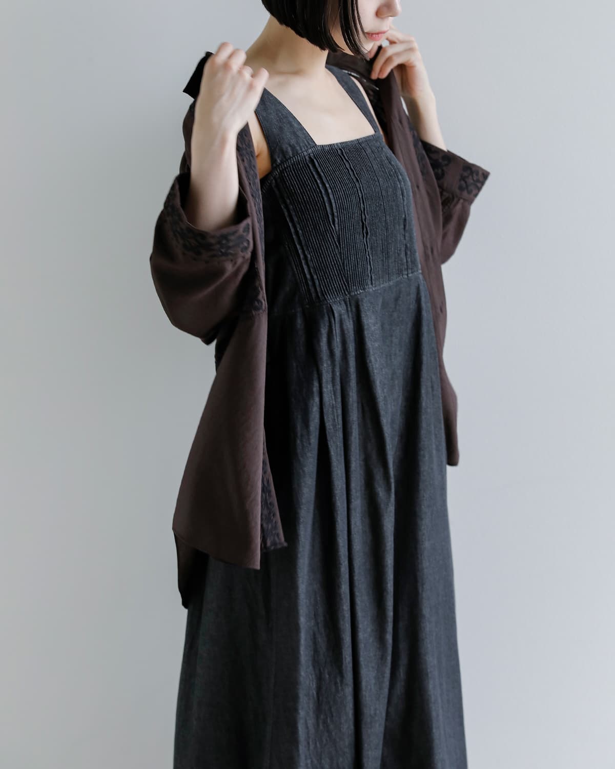 Pheeta フィータ コットン ブザム ワンピース Trinity ph016c-27d