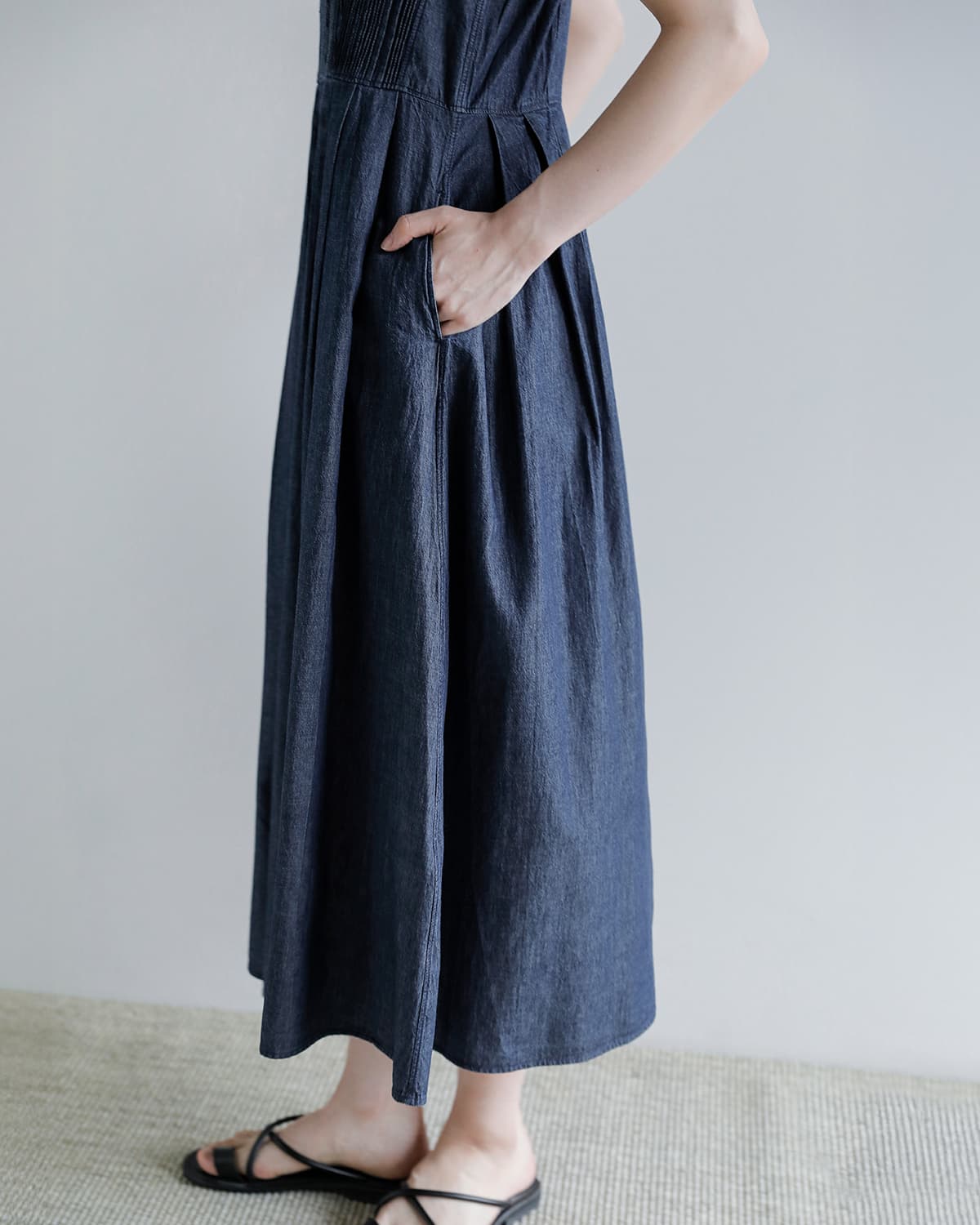 NEW] Pheeta フィータ コットン ブザム ワンピース Trinity ph016c-27d