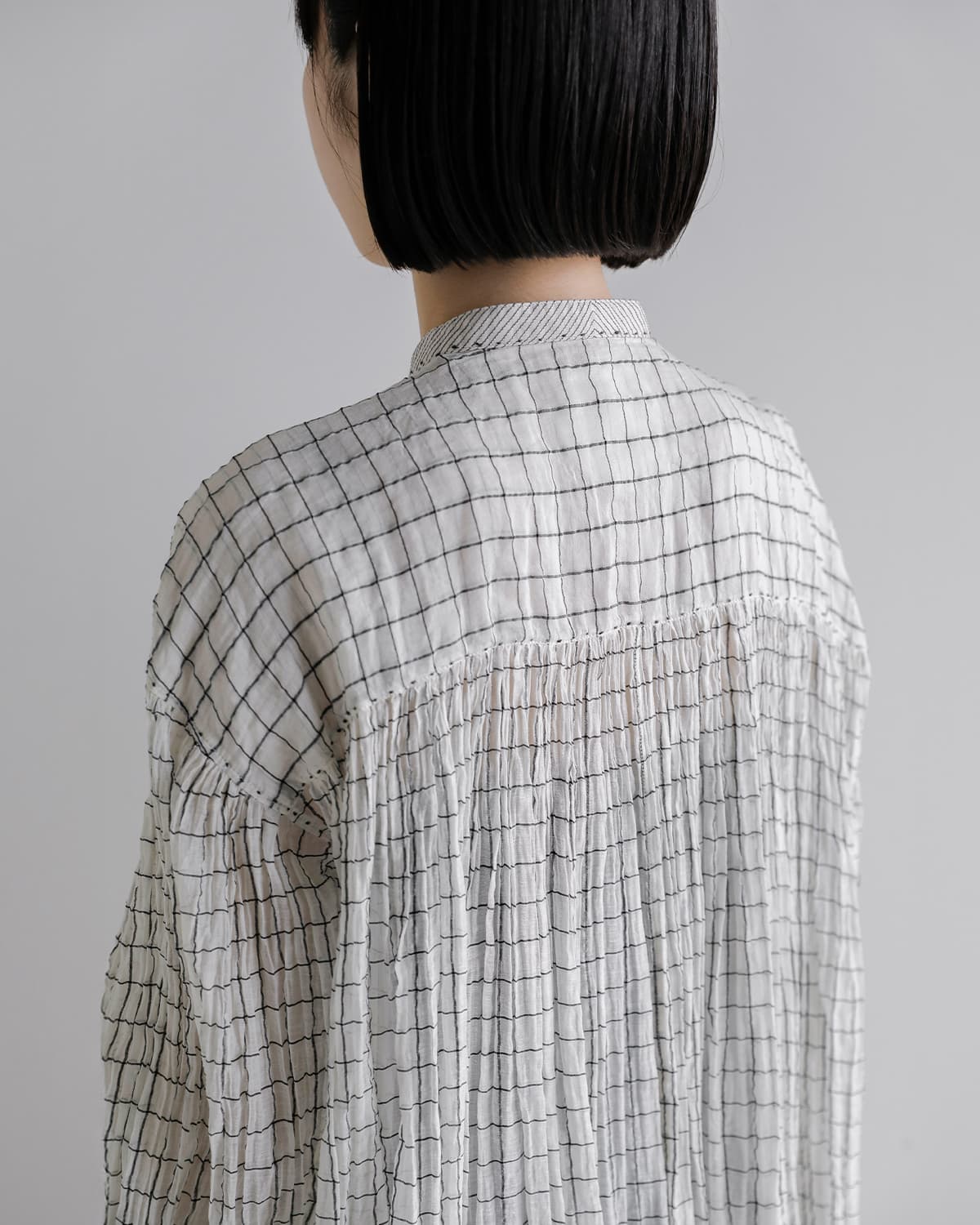 Pheeta フィータ コットンシルク チェックシャツ Mona ph016c-41c