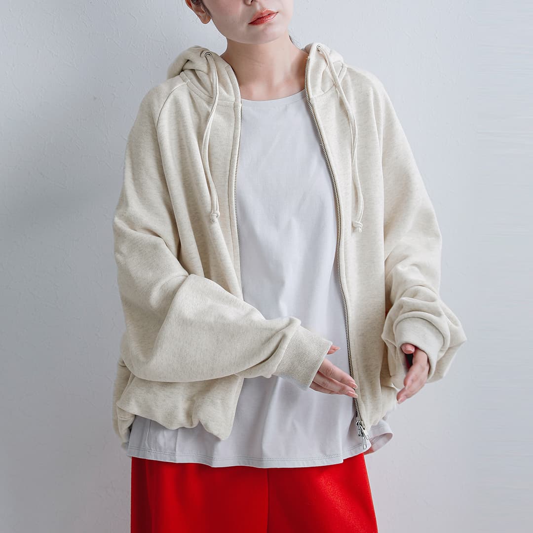 COGTHEBIGSMOKE GINGER TOP 裏起毛 日本製 ネイビー COGTHEBIGSMOKE(コグザビッグスモーク) | Piu di aranciato（ピウ