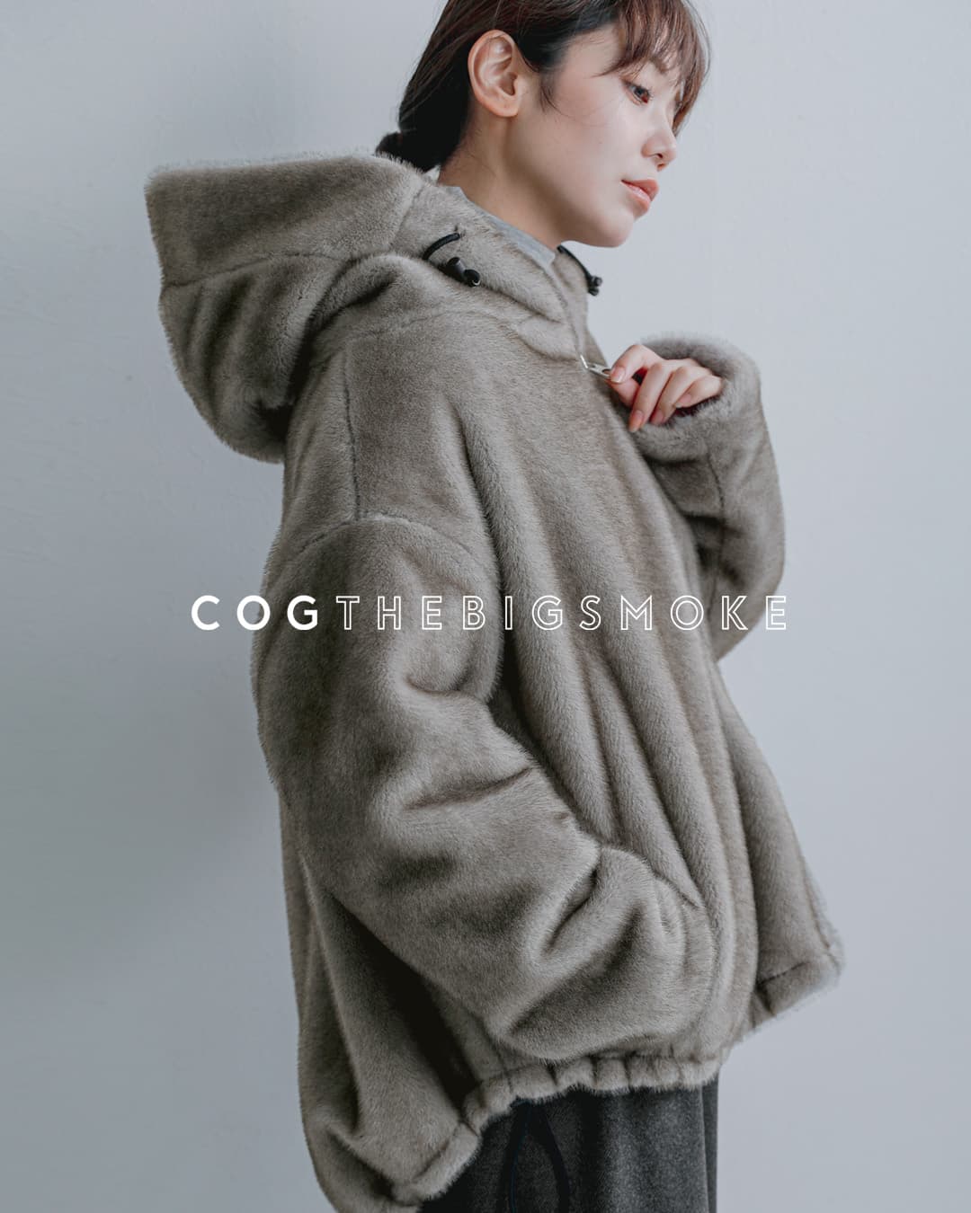 NEW]COGTHEBIGSMOKE コグザビッグスモーク エコミンク リバーシブル