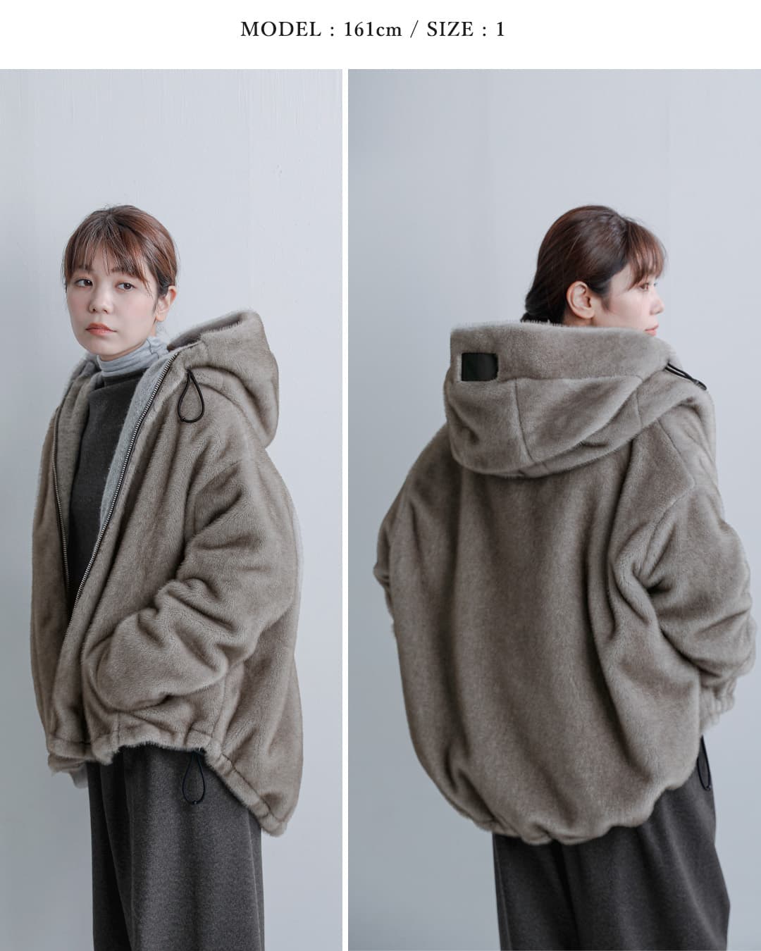 krisvanassche フーディー　archive ダークウェア NEW]COGTHEBIGSMOKE コグザビッグスモーク エコミンク リバーシブル