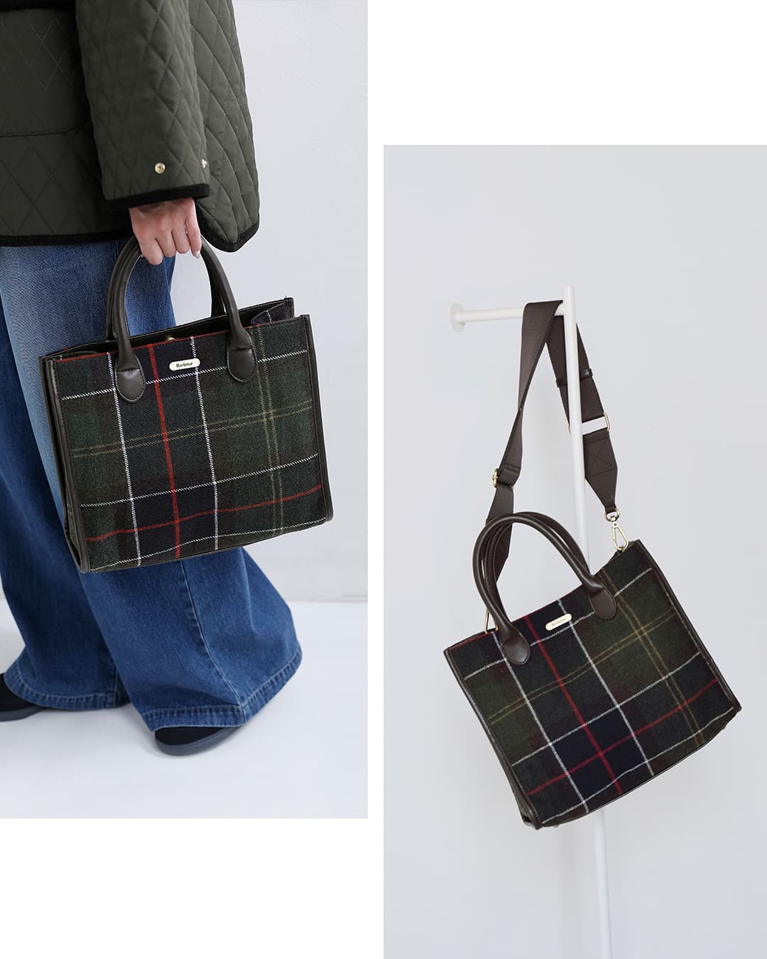 Barbour バブアー バーヒル タータン トート バッグ BARRHILL TARTAN