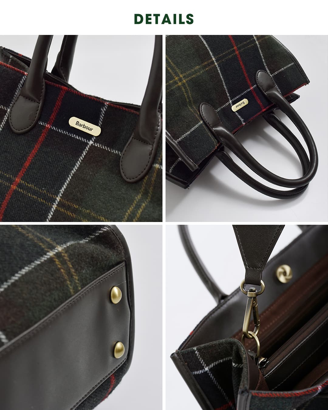 NEW]Barbour バブアー バーヒル タータン トート バッグ BARRHILL