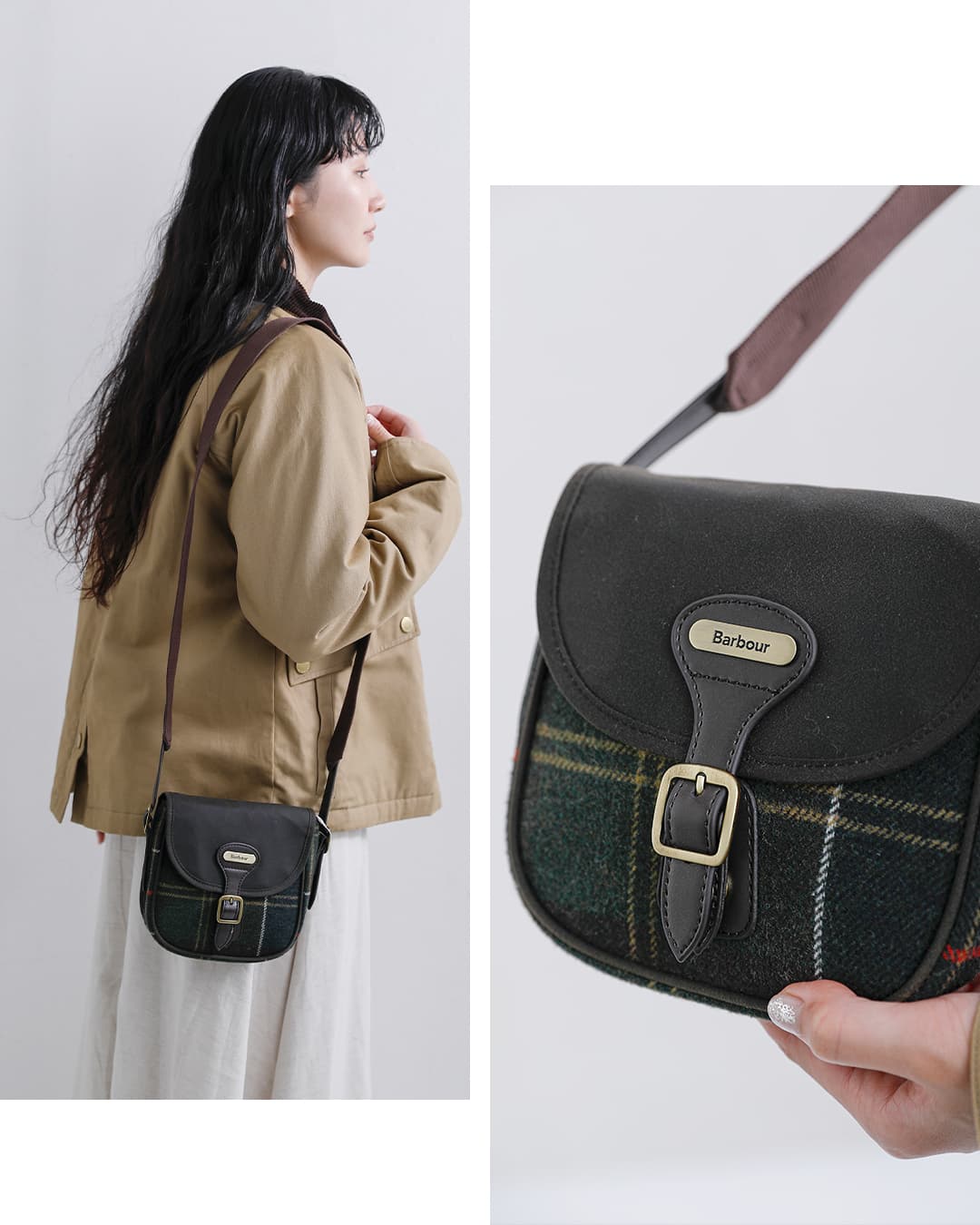 2026aw新作]Barbour バブアー ホイットリー タータン ミニ クロス