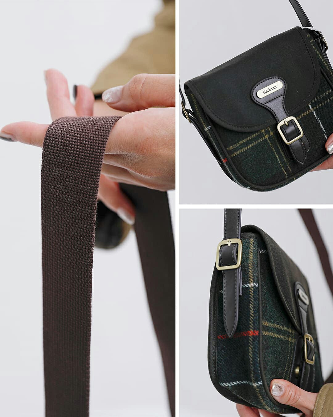 NEW]Barbour バブアー ホイットリー タータン ミニ クロスボディー