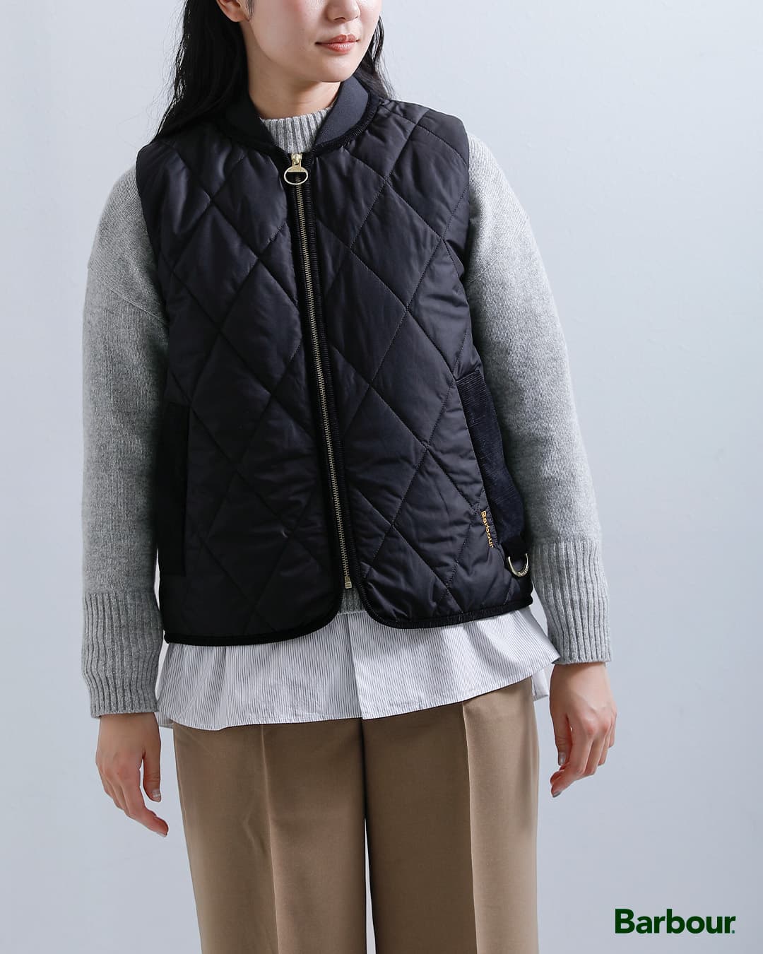 NEW]Barbour バブアー グレンディン キルティング ジレ ベスト GLENDYN